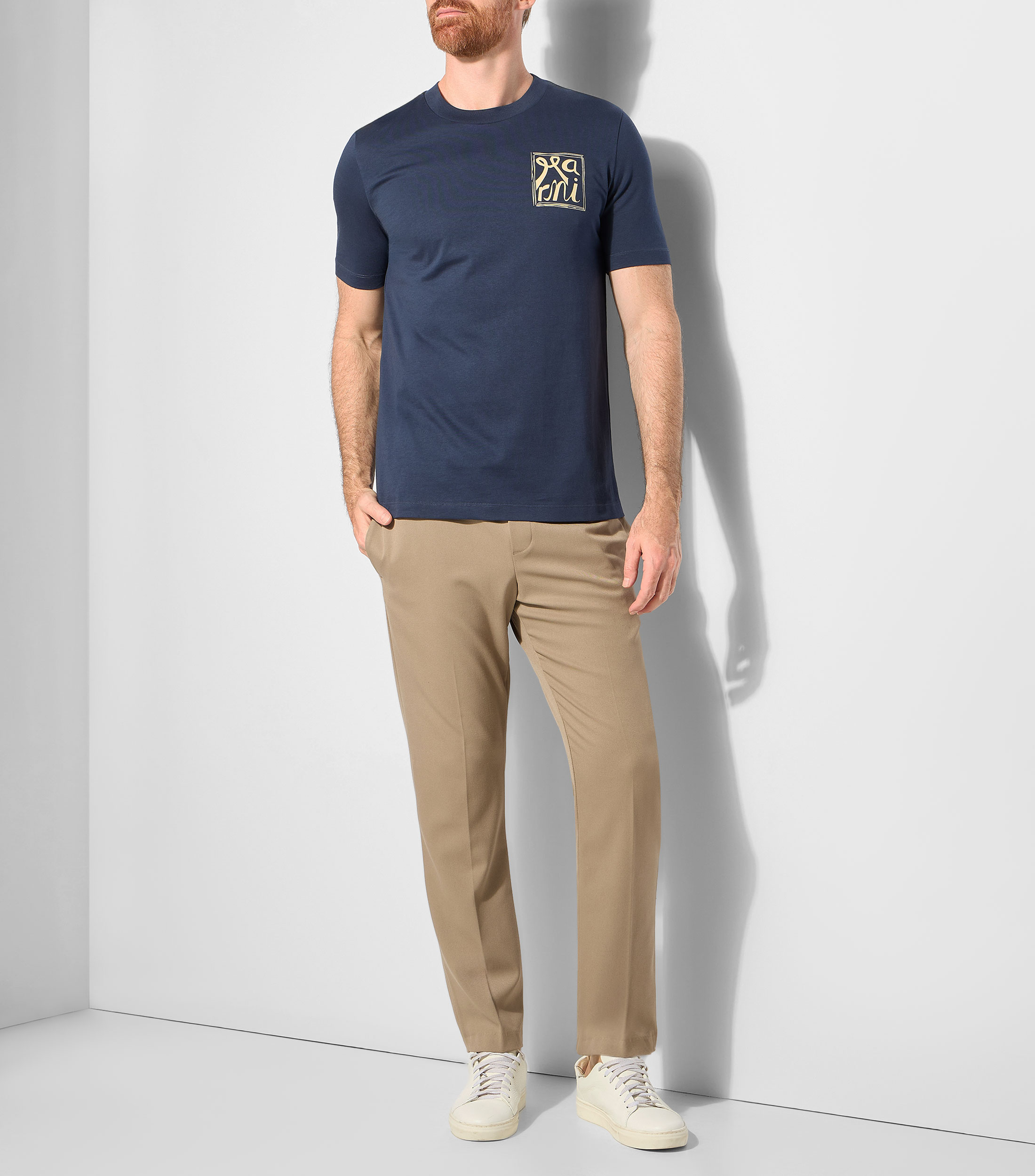 Playera cuello redondo manga corta lisa Hombre